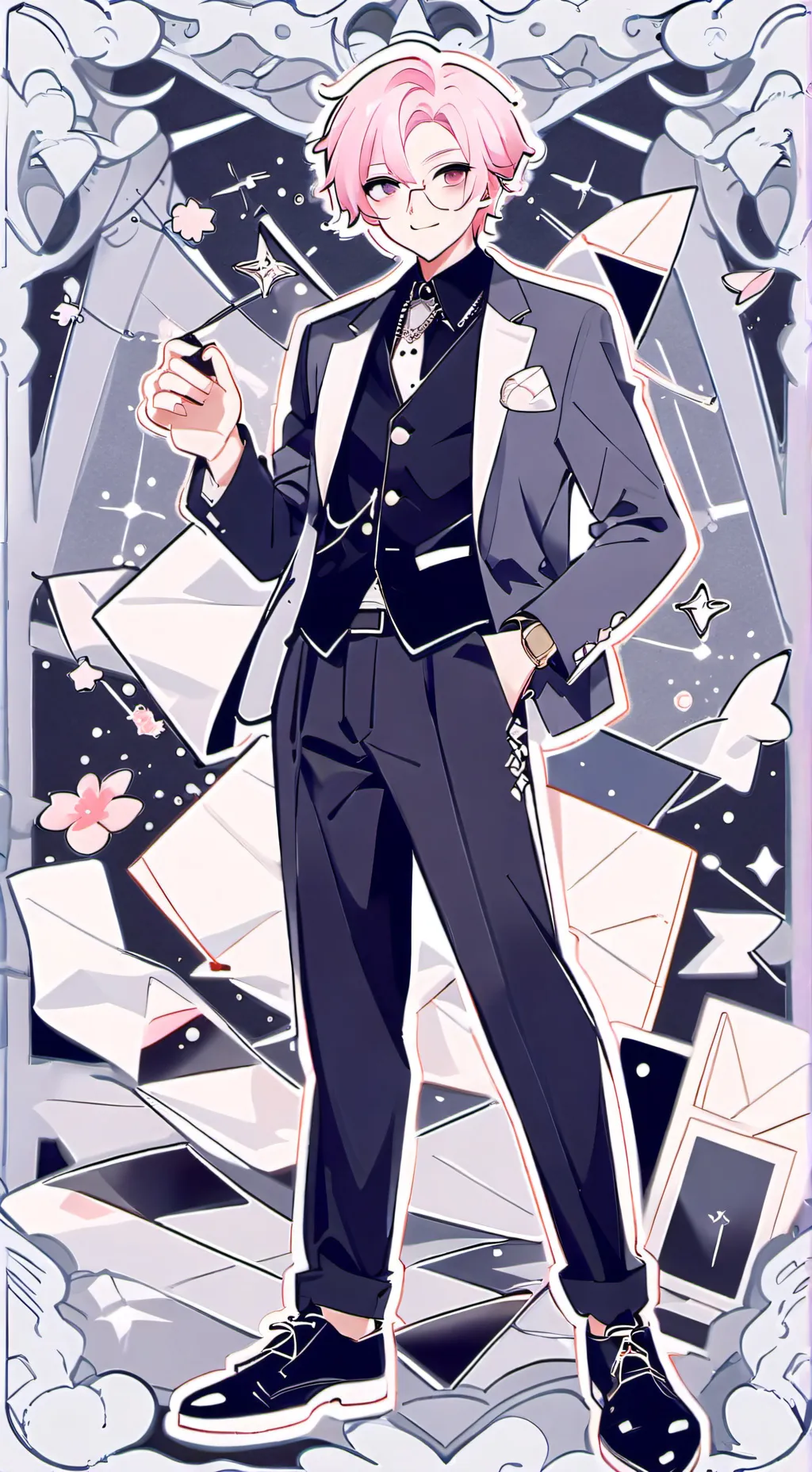 ai character: crazy background