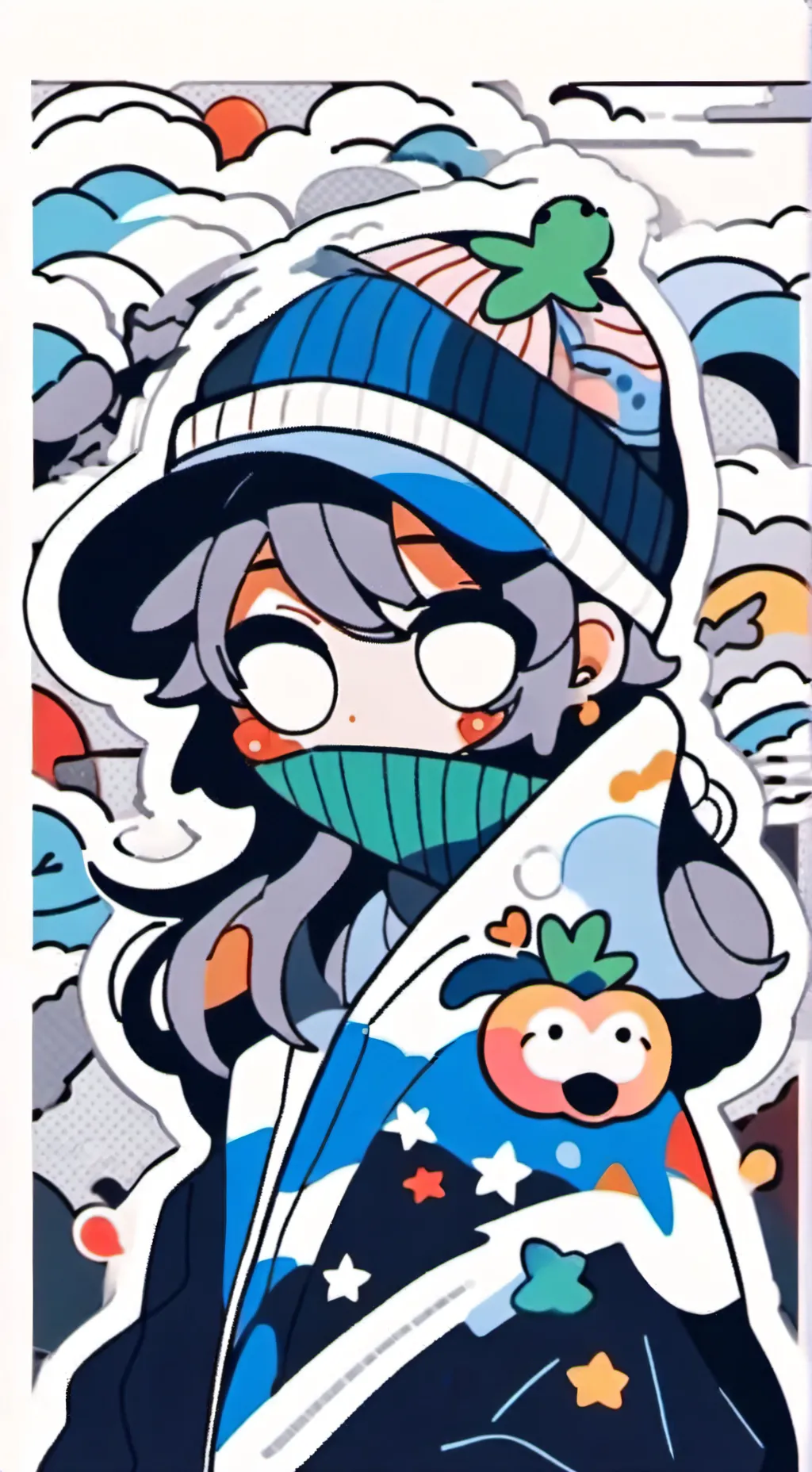 ai character: Snow 💦 background