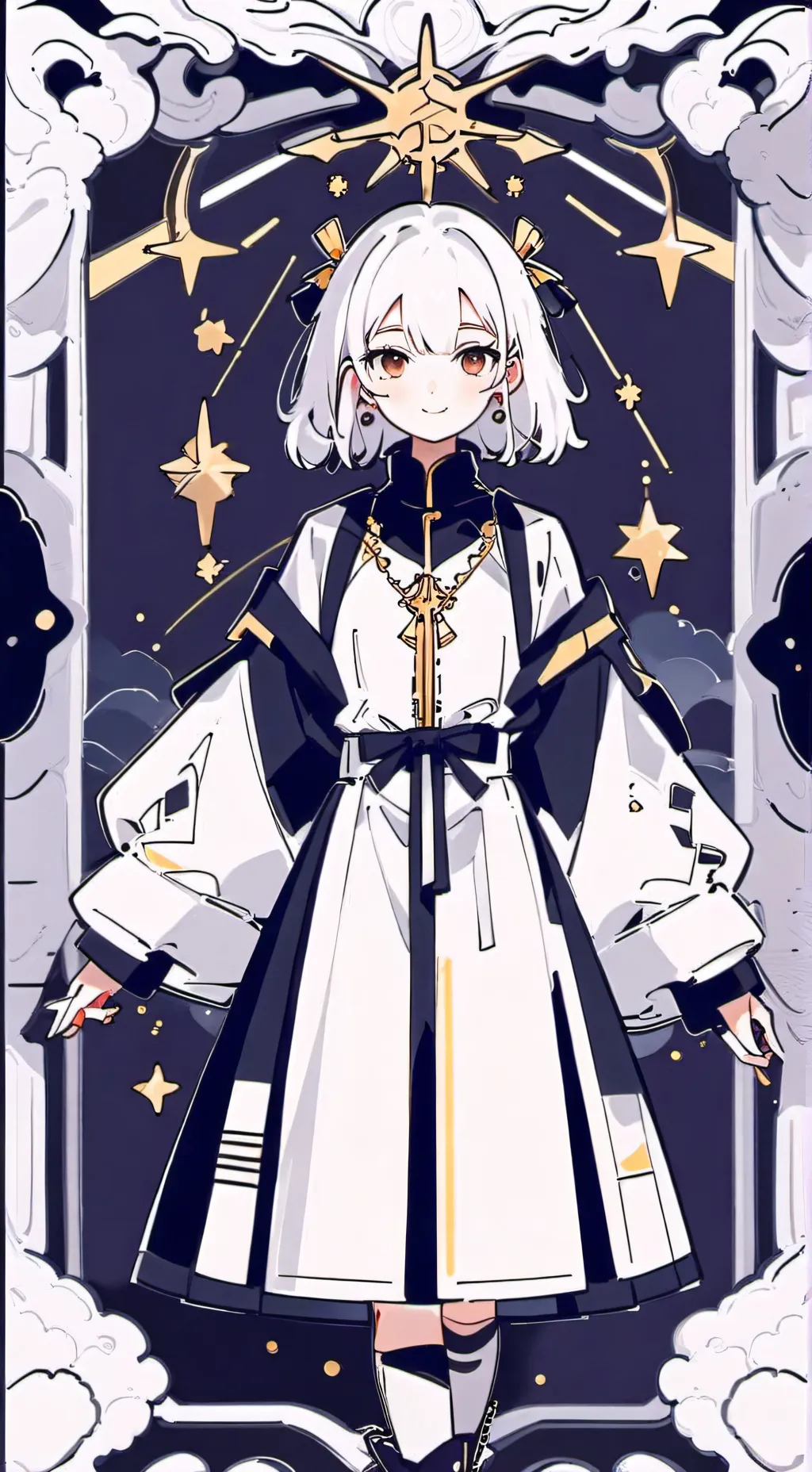 ai character: Count to ten😏😏 background