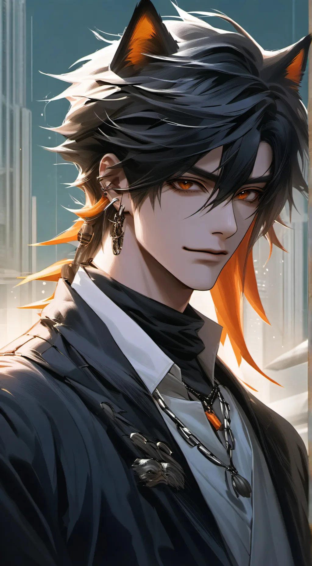ai character: Ryo Lang  background