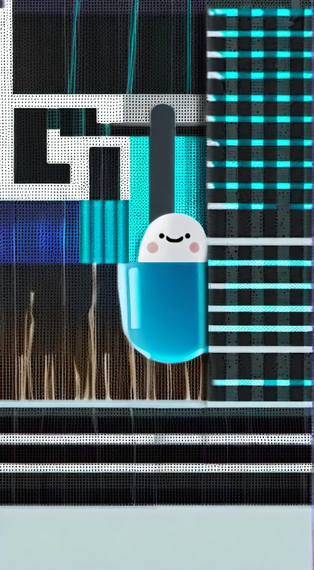 ai character: blobby background