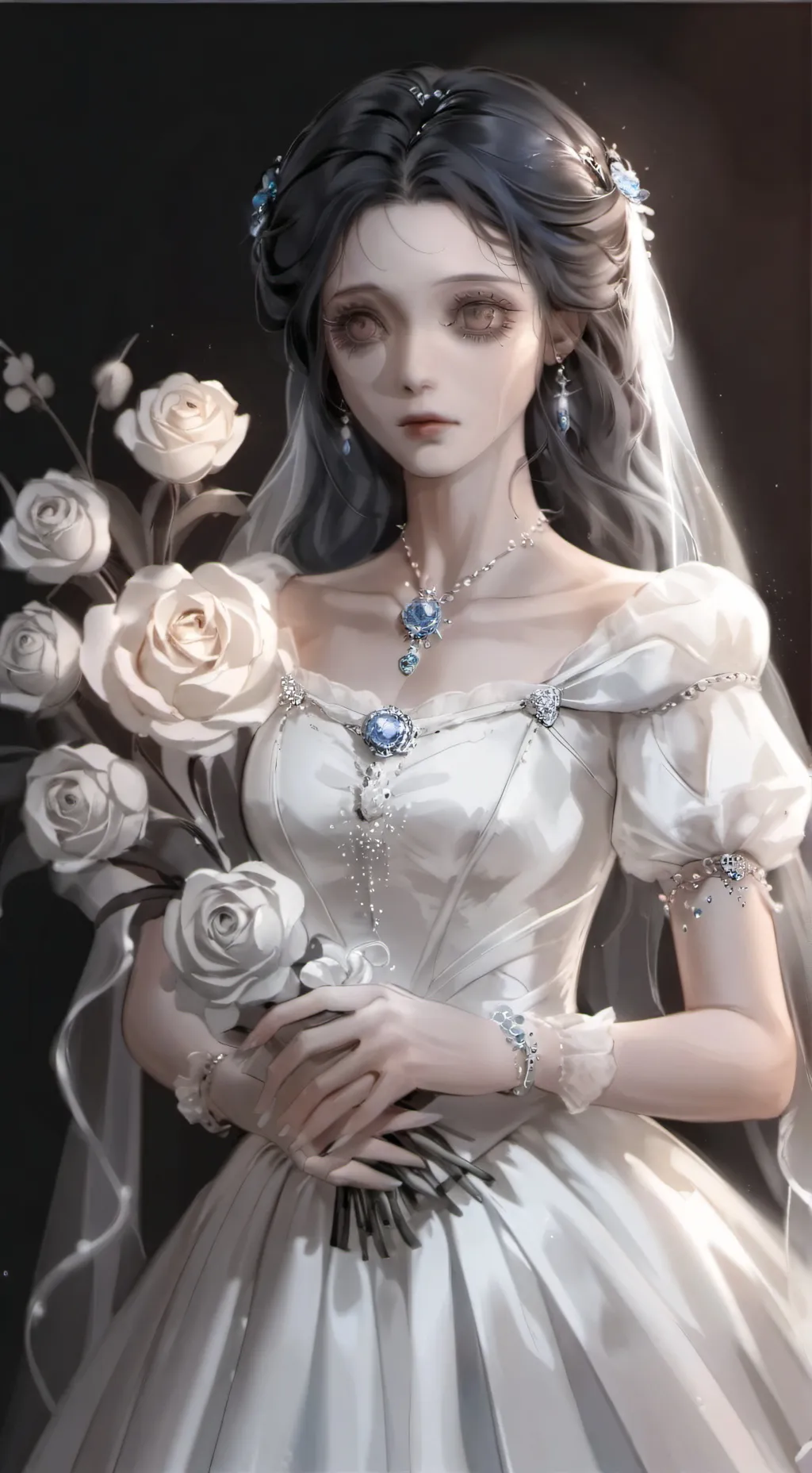 ai character: CORPSE BRIDE Emily background