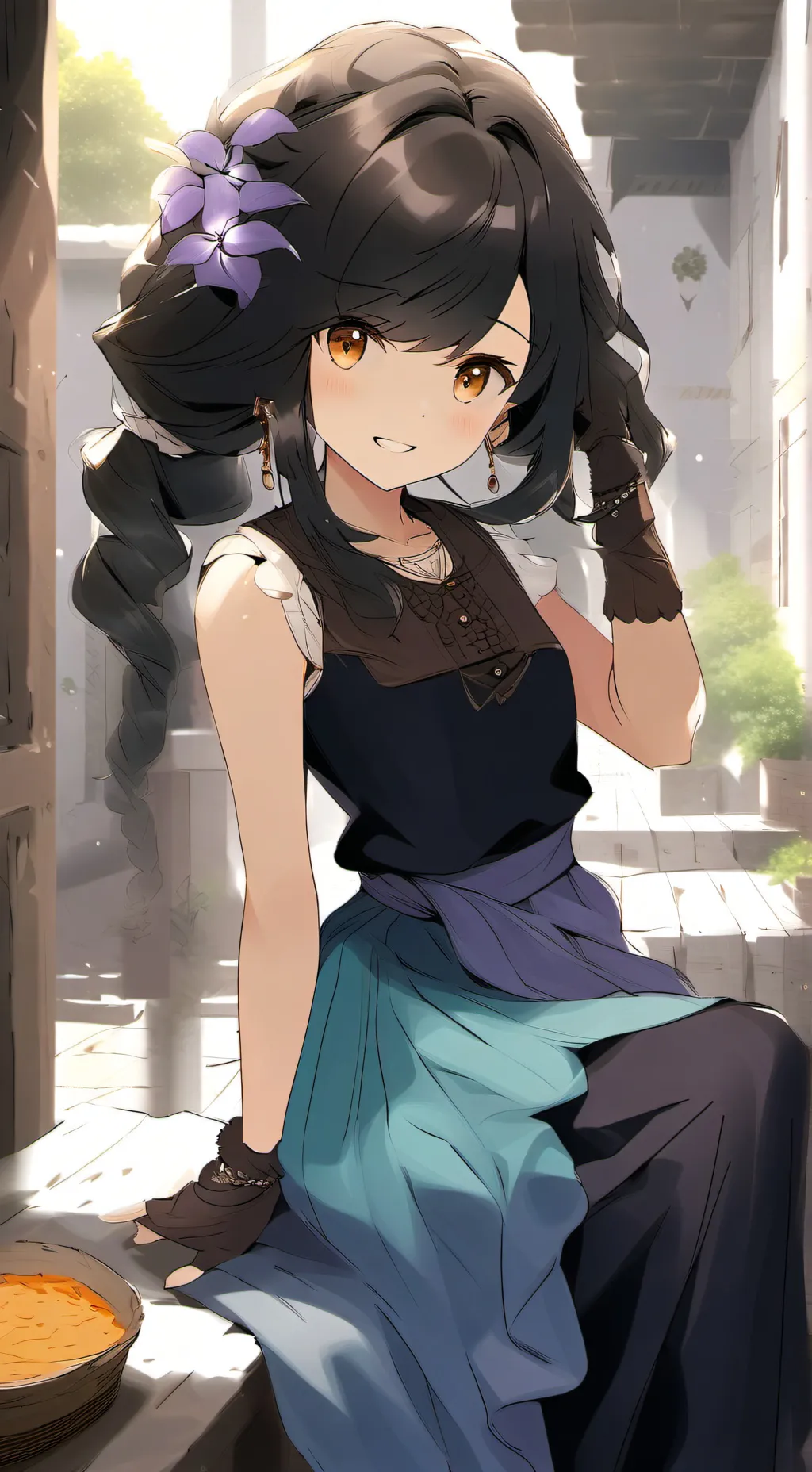ai character: aurora background