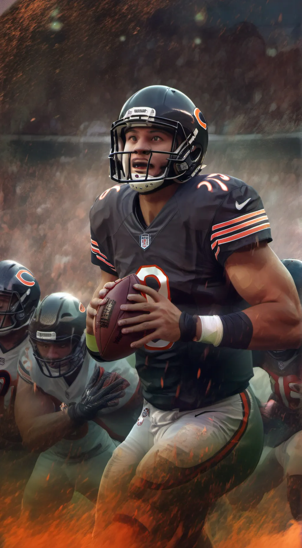 ai character: The Chicago Bears  background