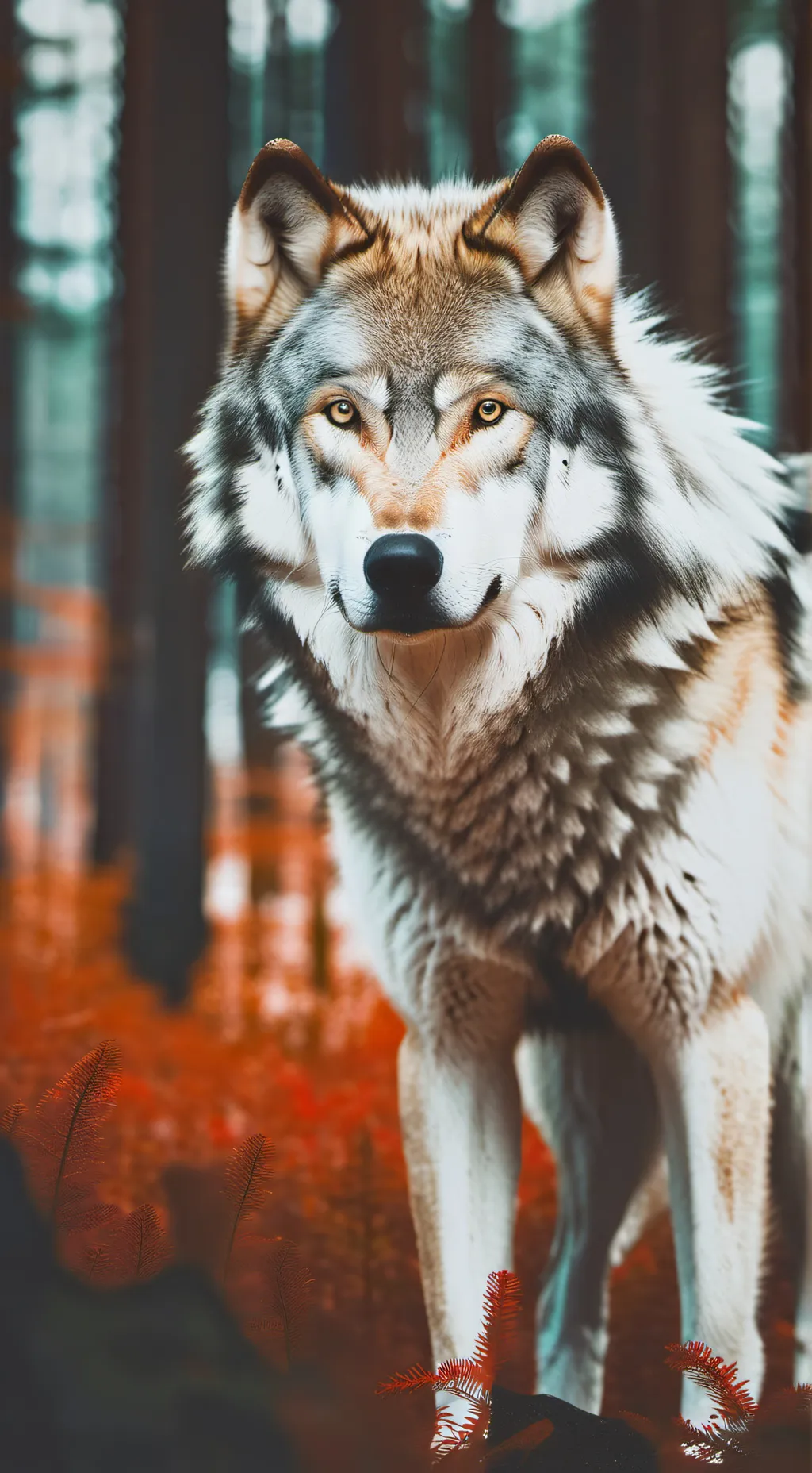 ai character: mha wolf background