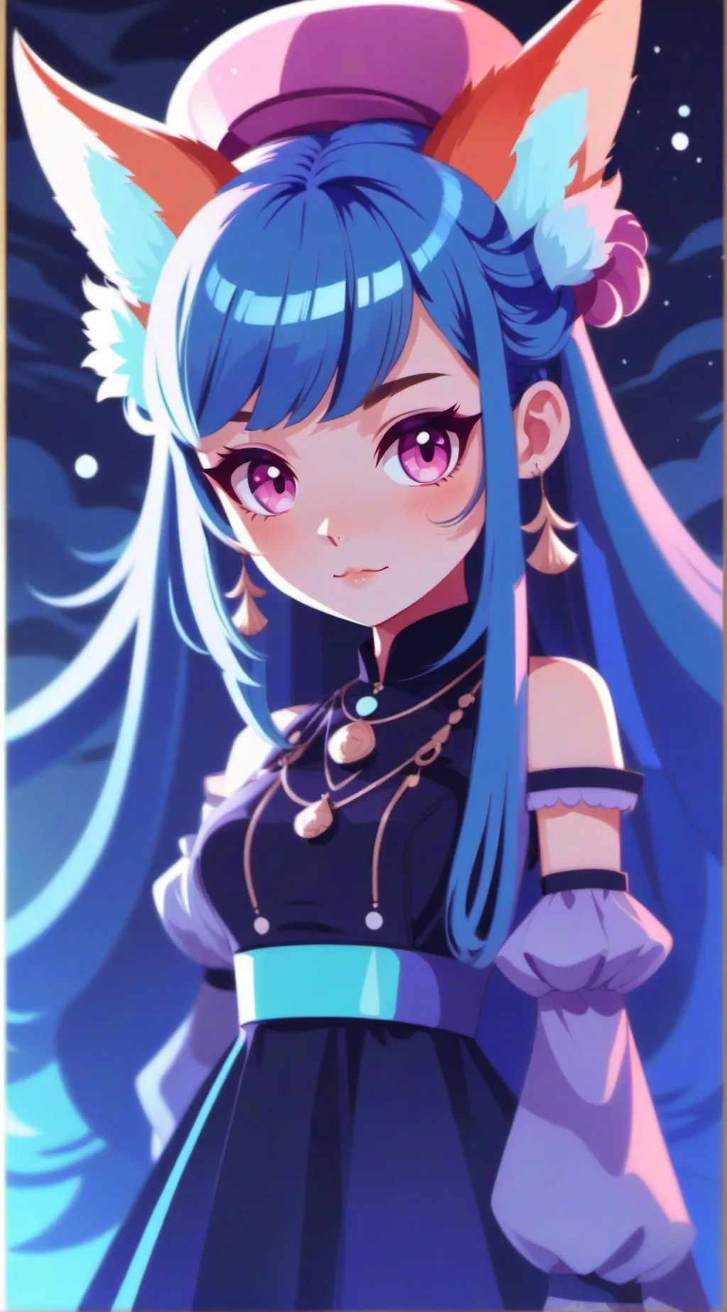 ai character: inflatable fox background