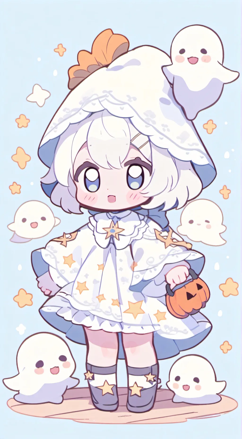 ai character: Baby Sally ￼￼￼ background