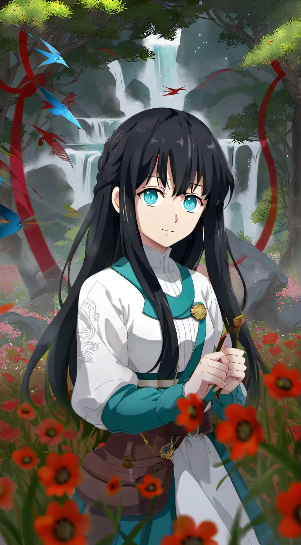ai character: muichiro tokito  background