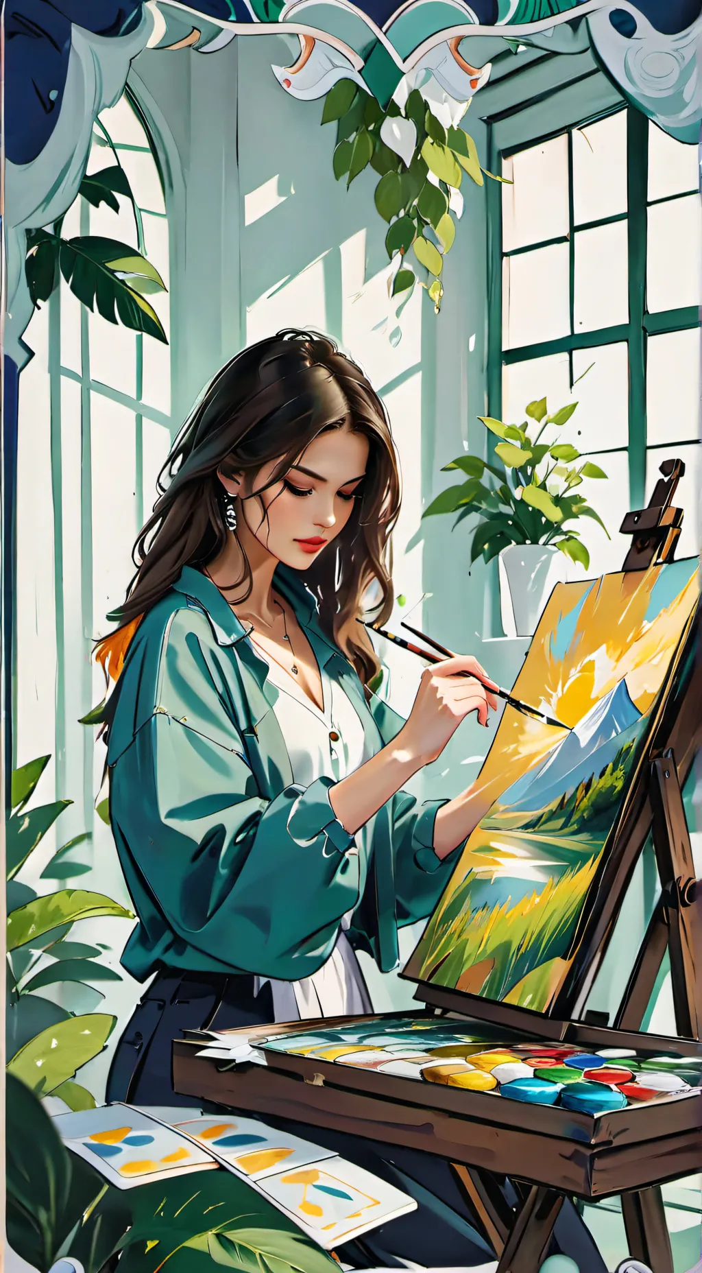ai character: Melani background