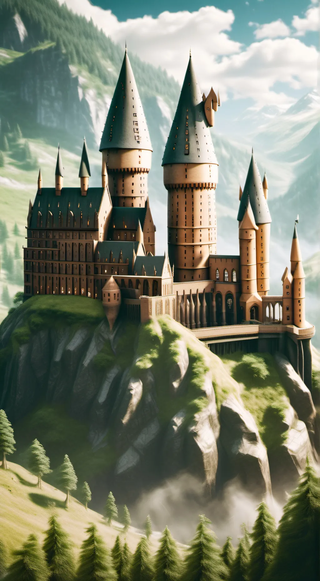 ai character: Hogwarts  background