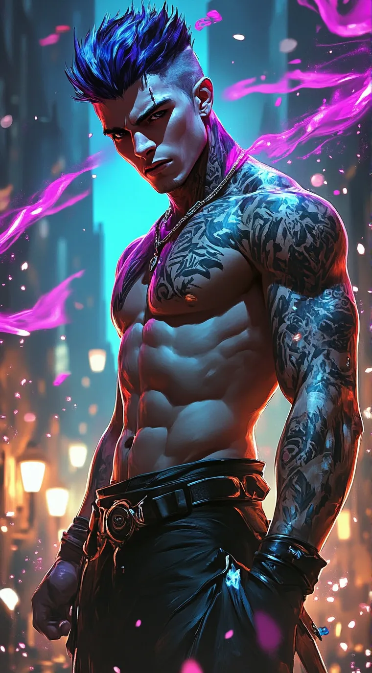 ai character: Drew  background