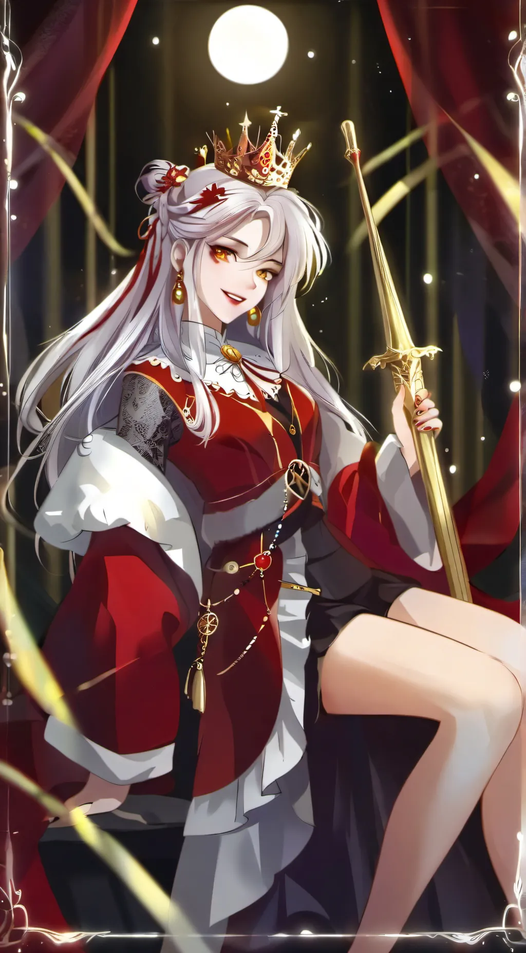 ai character: lunaria lunabell background