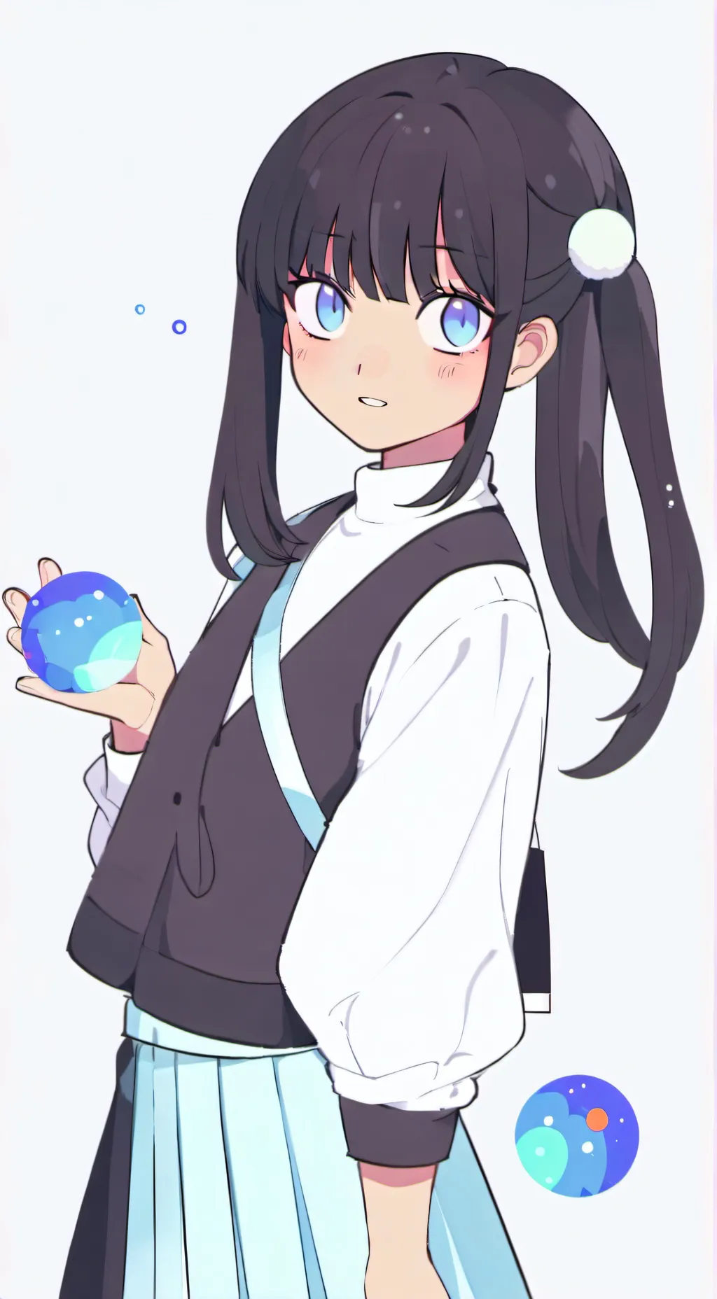ai character: kny highschool background
