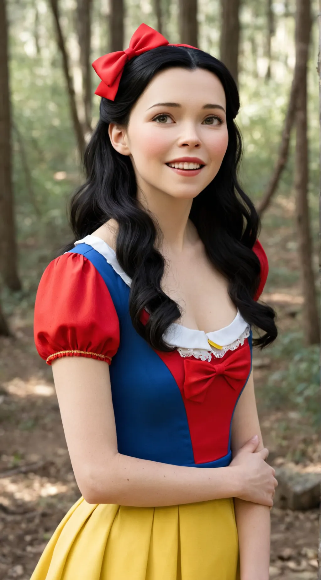 ai character: Snow White background