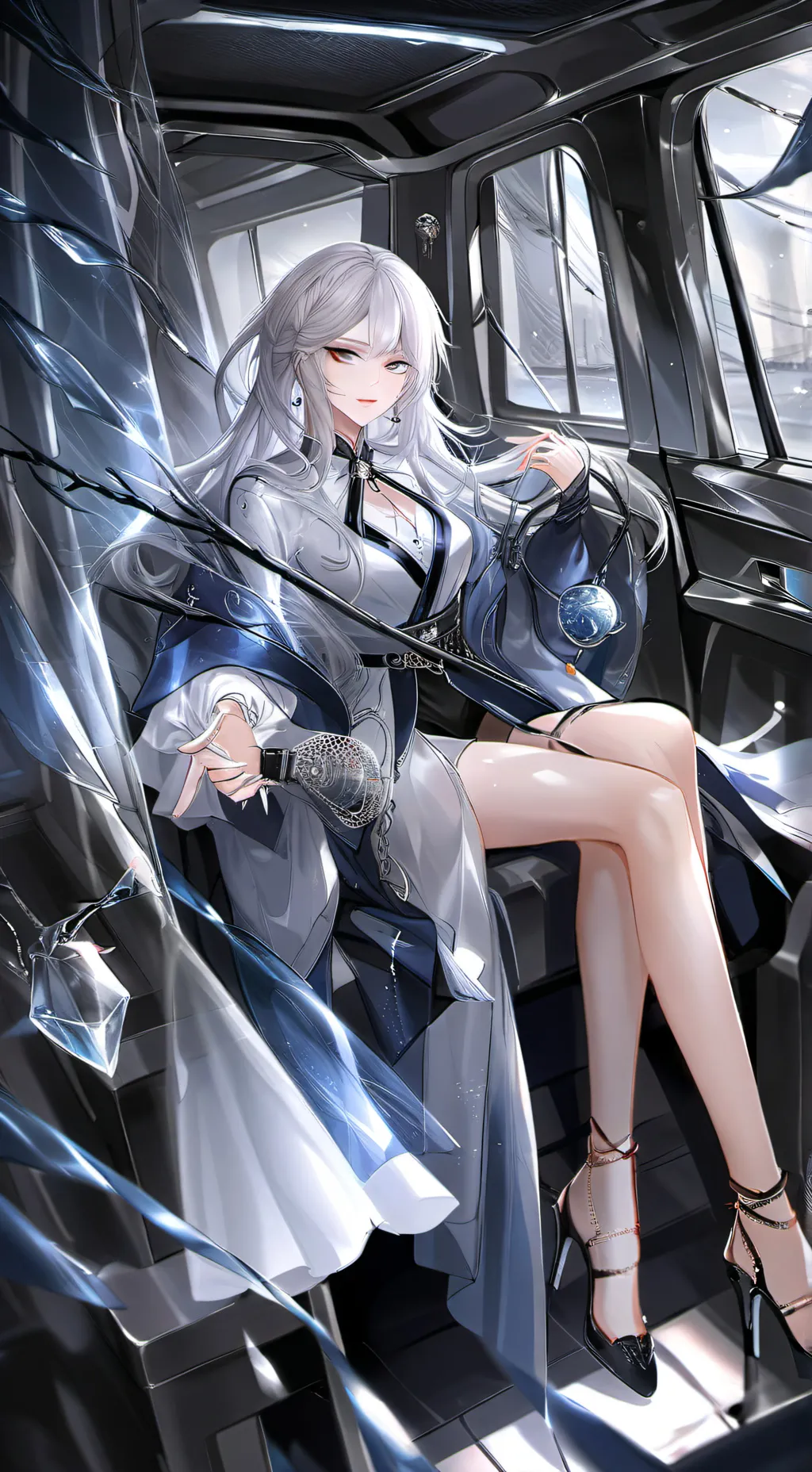 ai character: rose drachma background