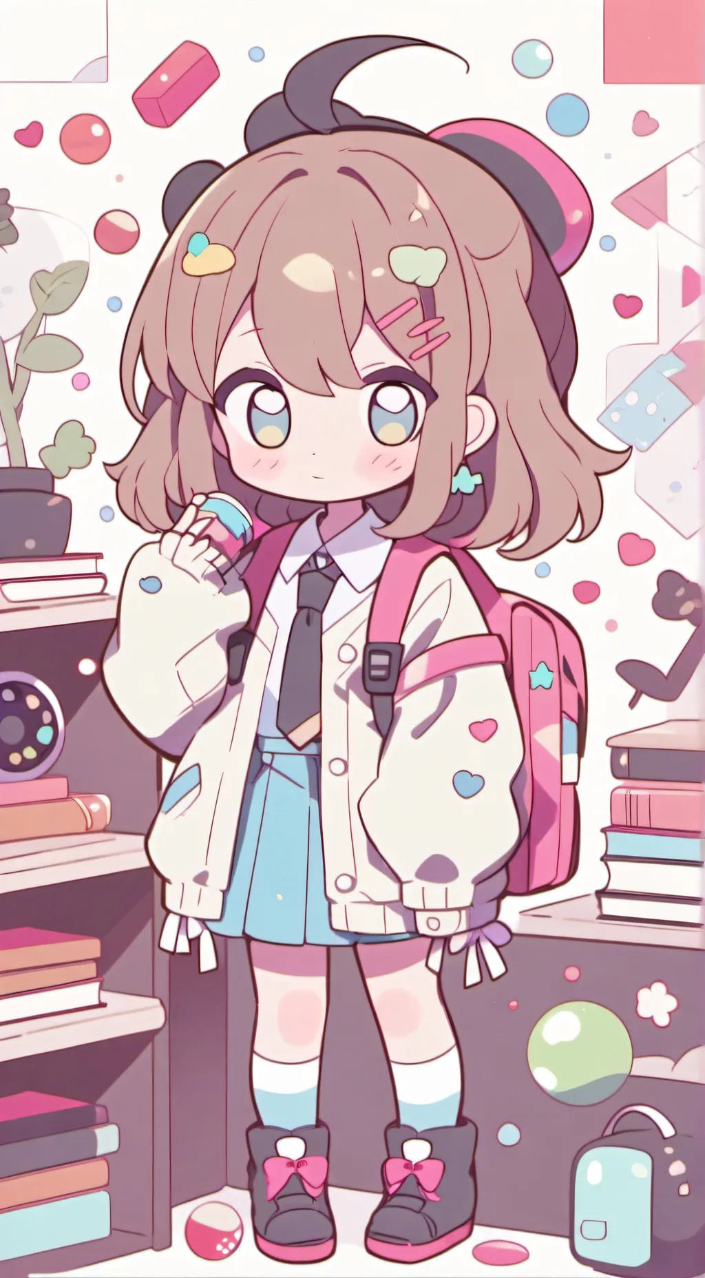 ai character: Classroom background
