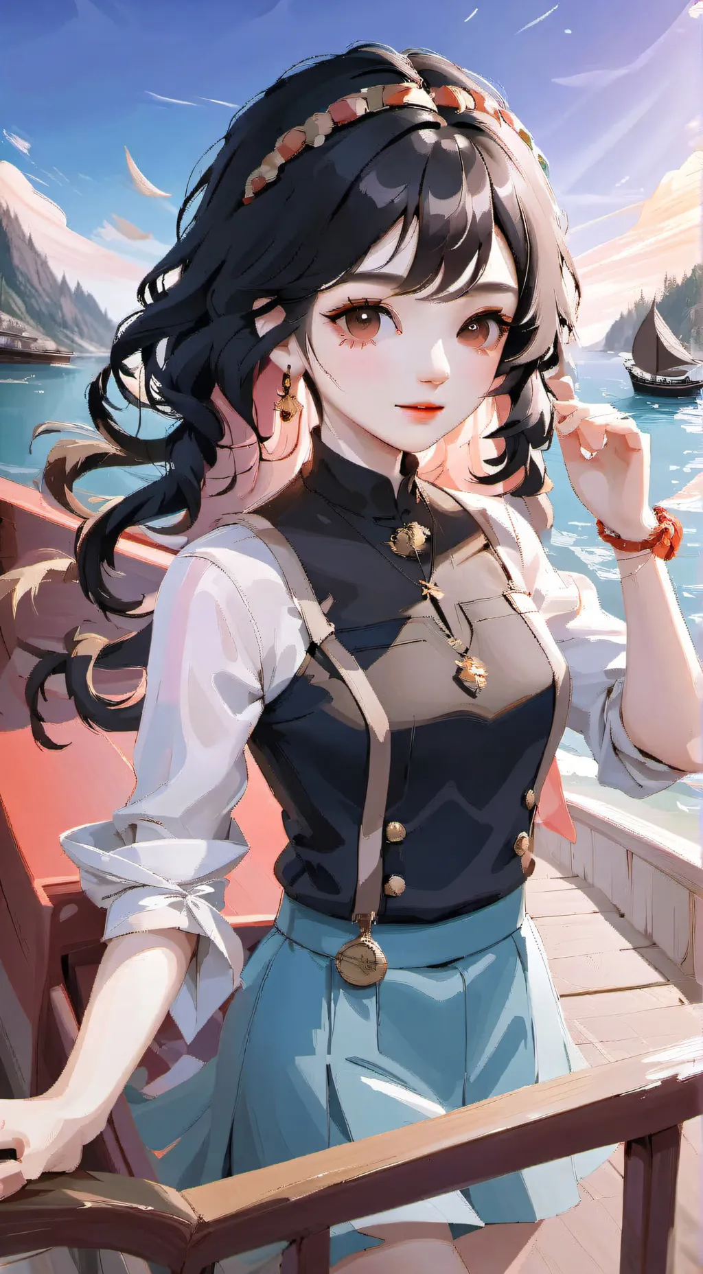ai character: Moana 2 background