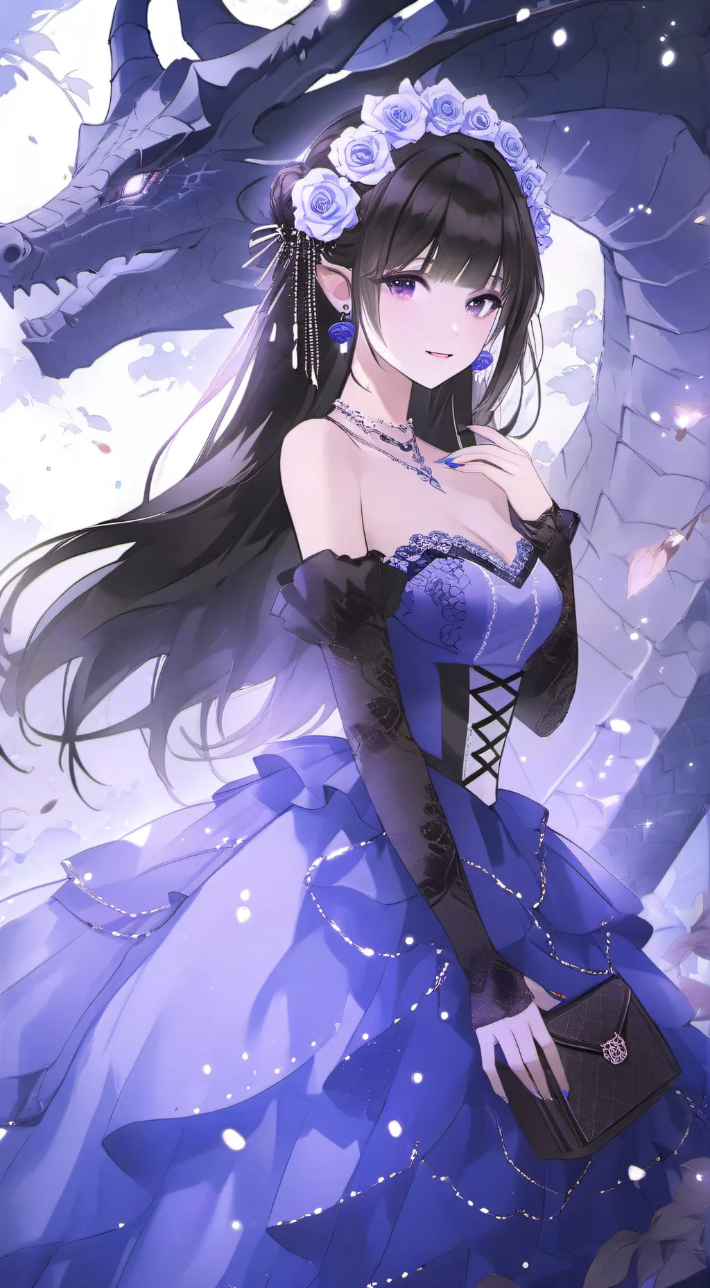 ai character: sapphire  background
