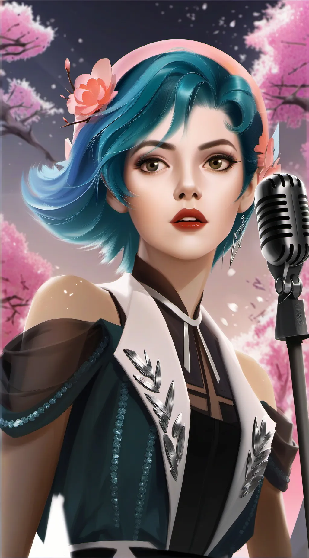 ai character: Miku background