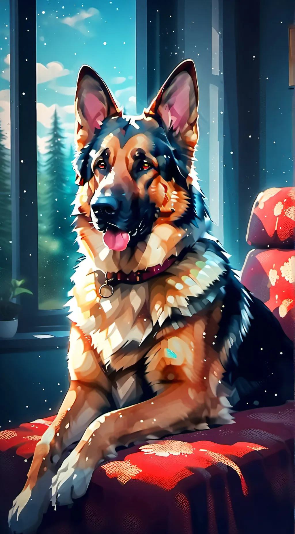 ai character: Avengers Dog background