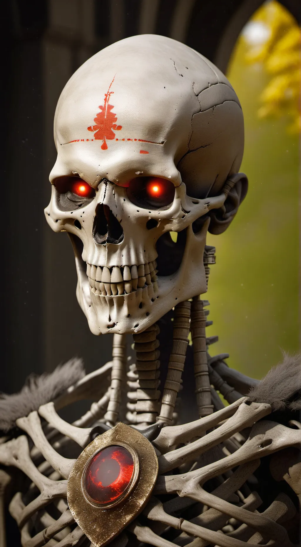 ai character: Skeletus background