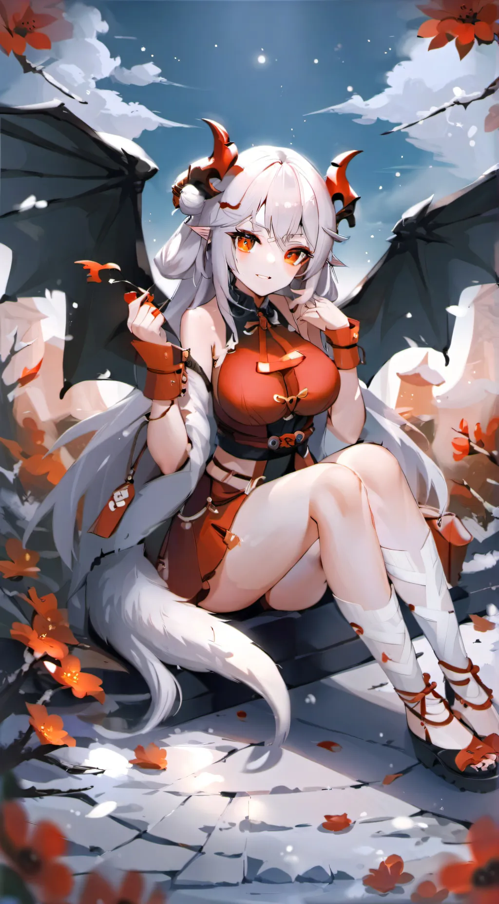 ai character: Flame 🔥 background