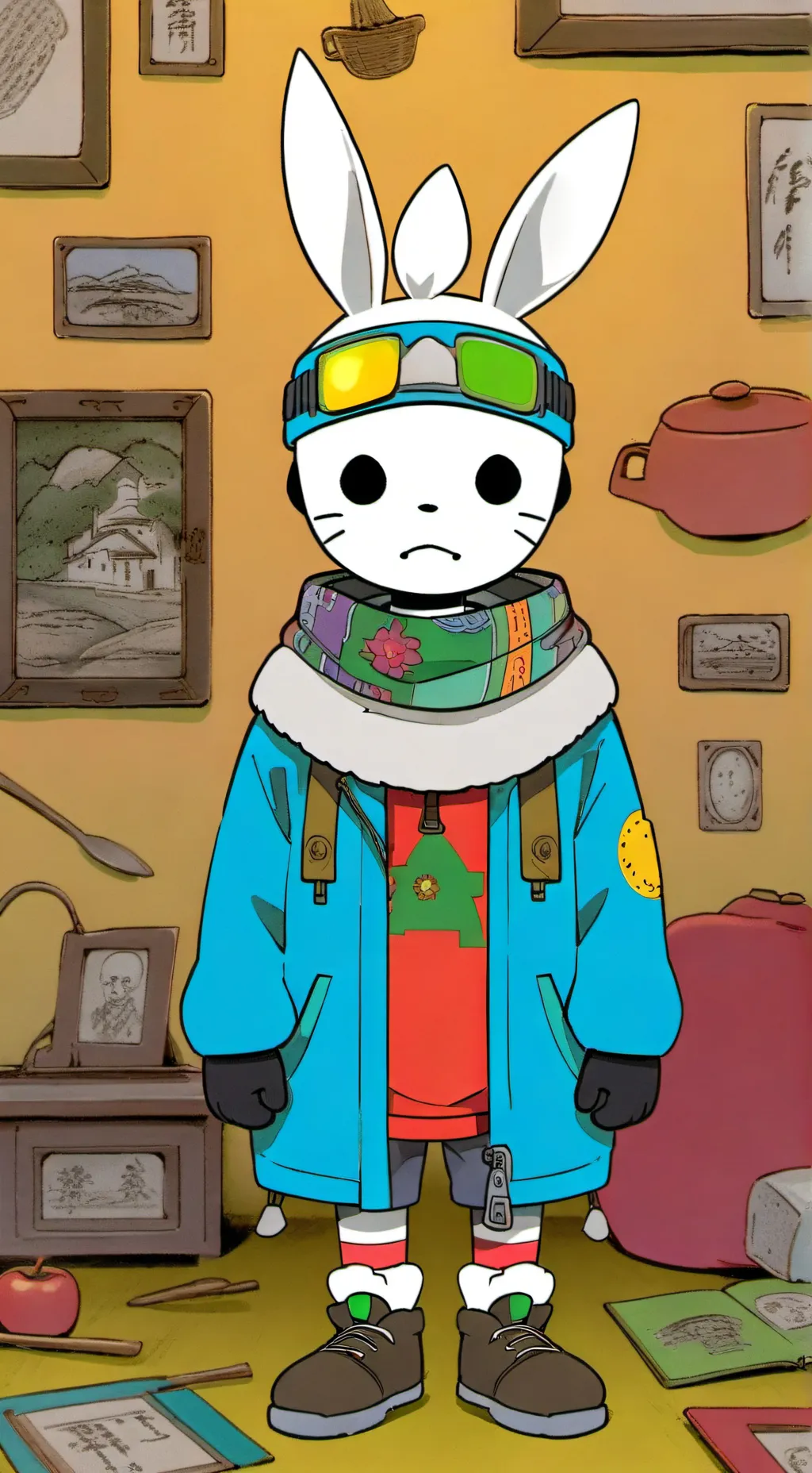 ai character: Sprunki Lesson background