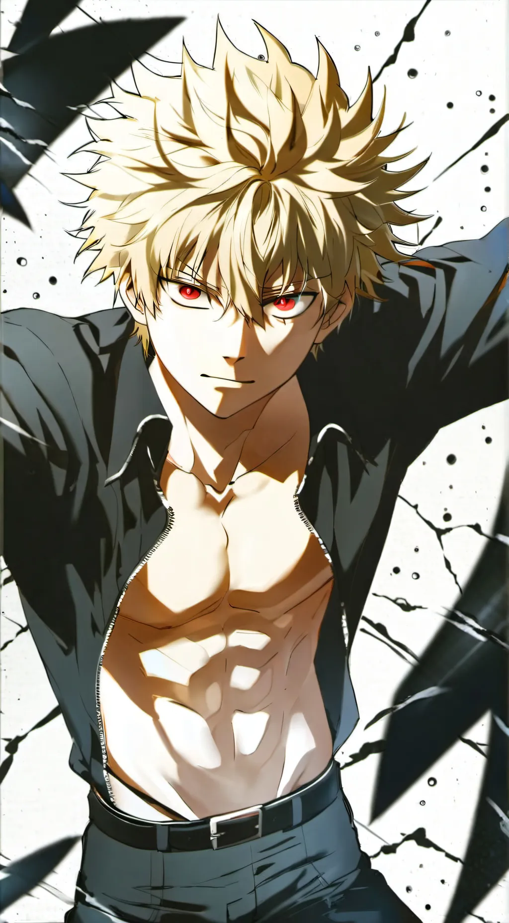 ai character: Katsuki bakugo background