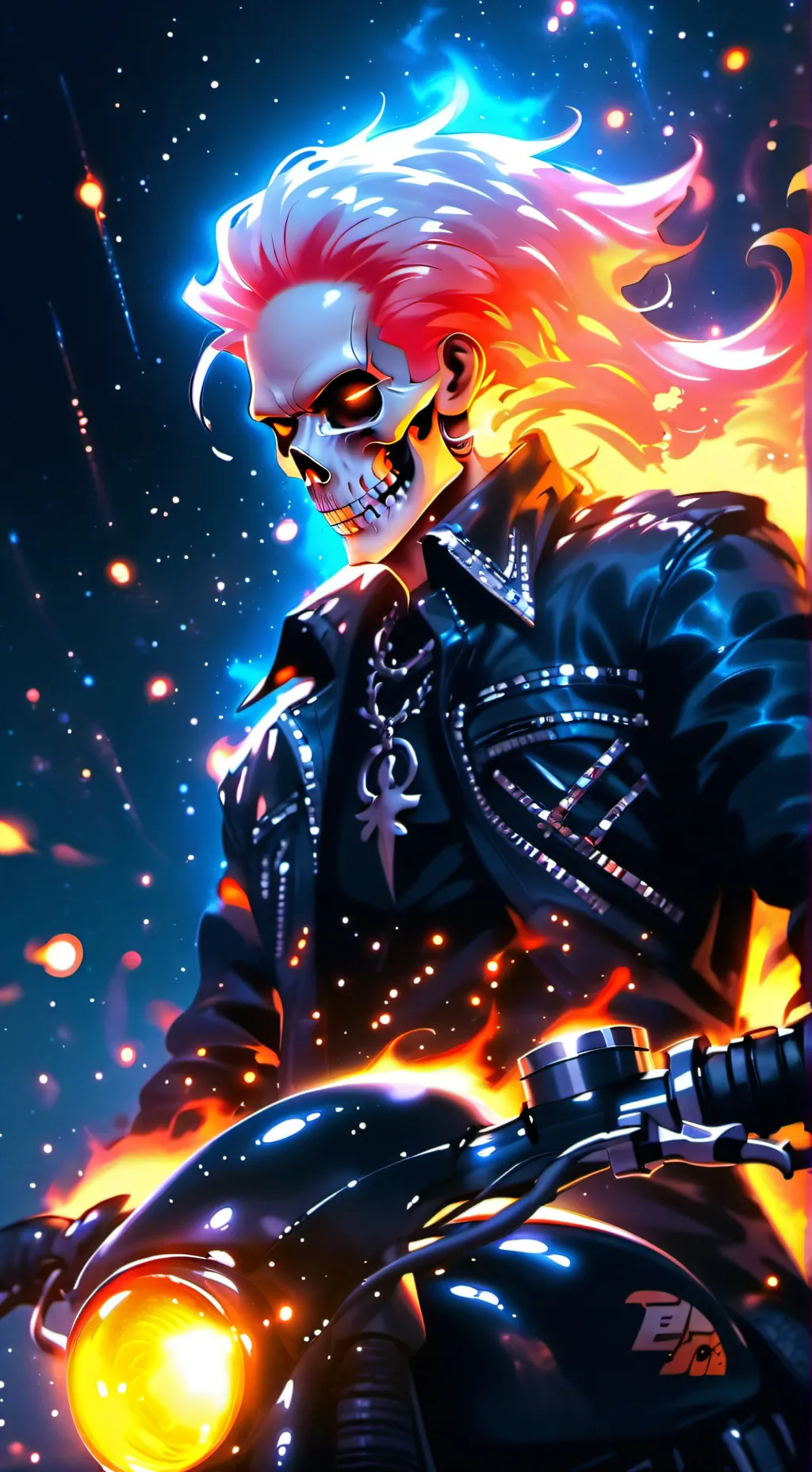 ai character: Ghost Rider background
