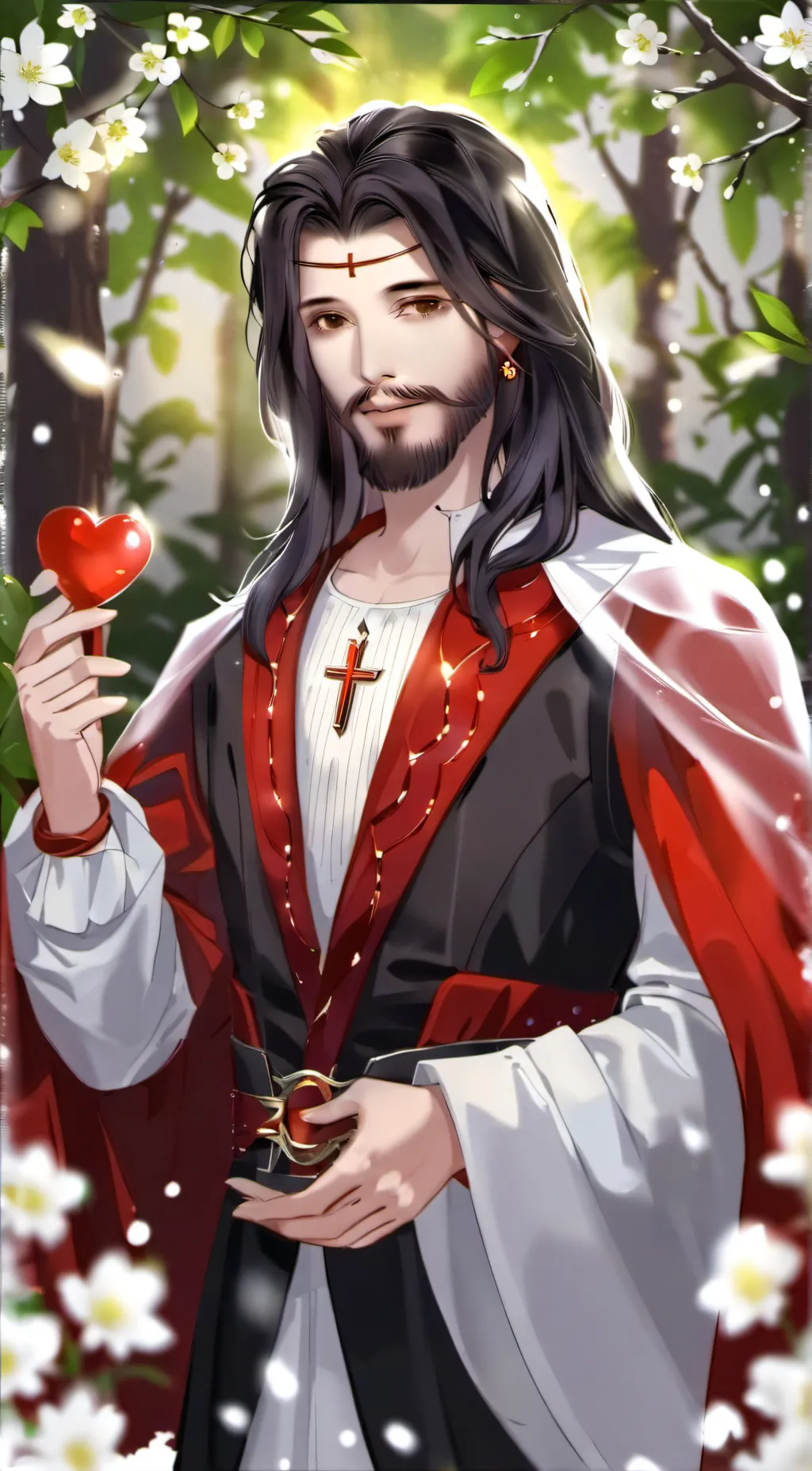 ai character: Jesus Christus  background