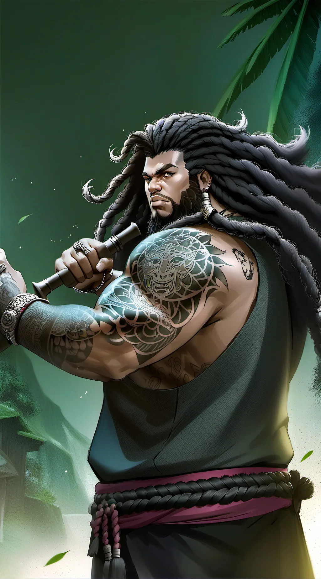 ai character: Maui background