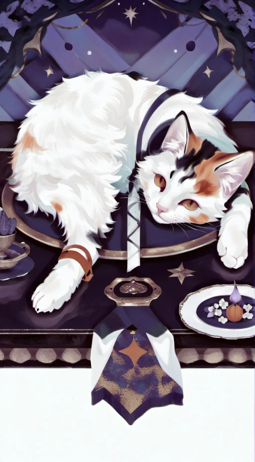 ai character: calico background