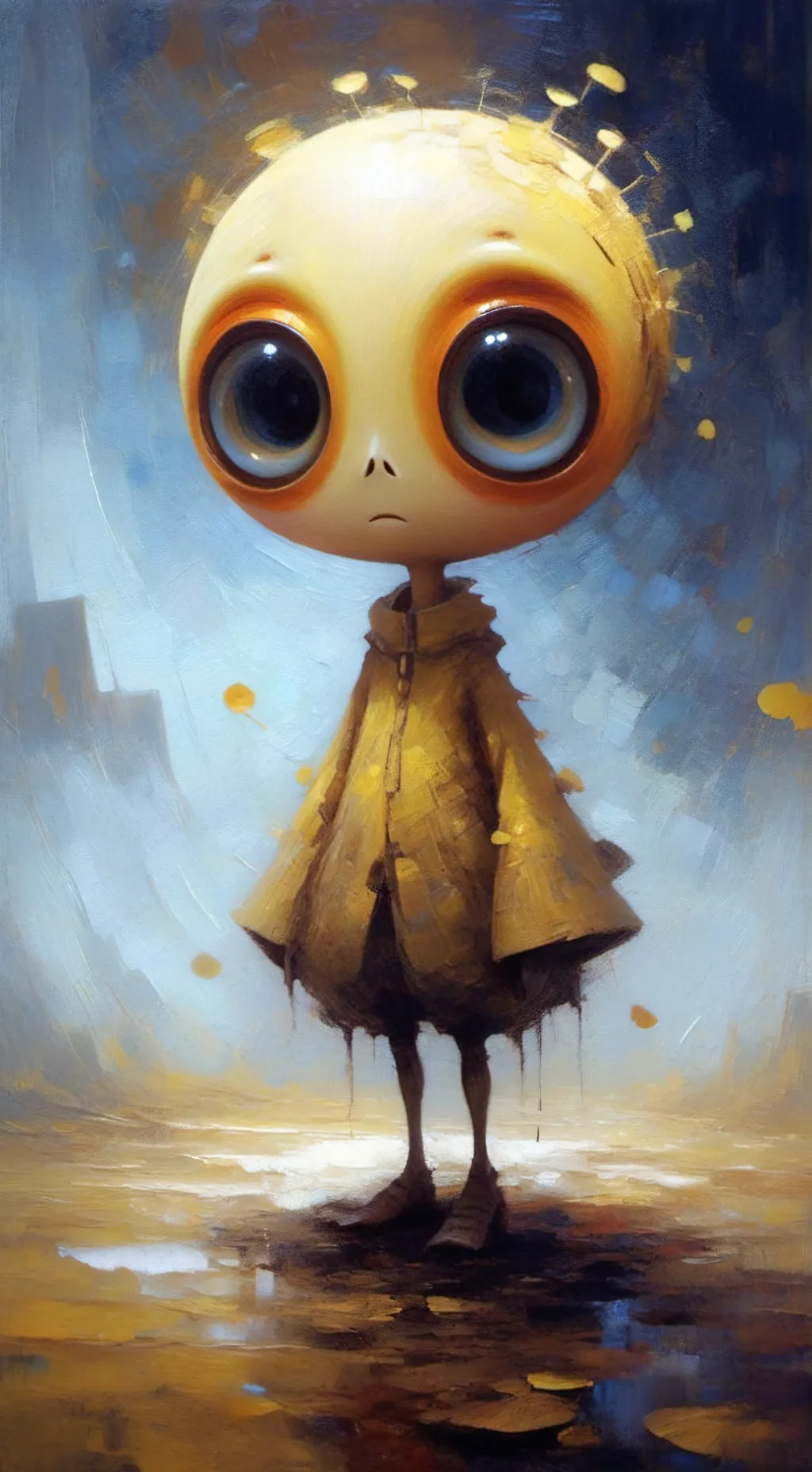 ai character: yellow lookie background
