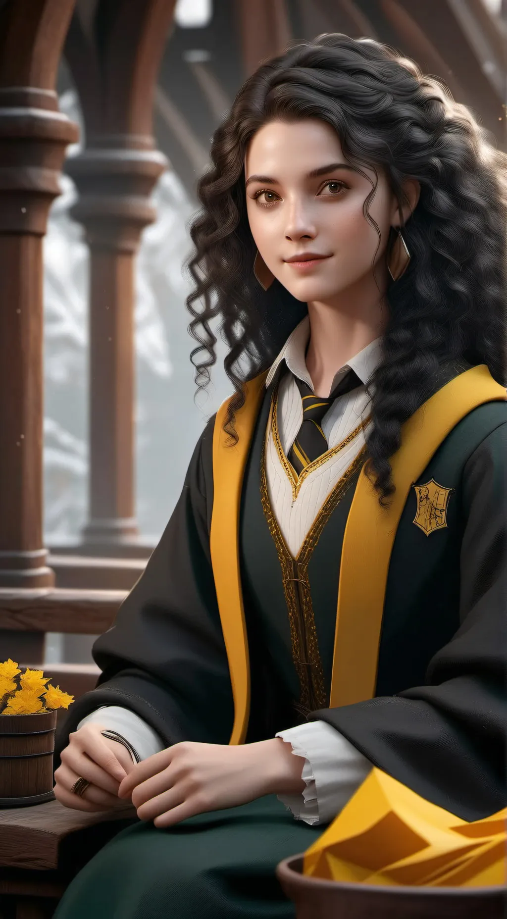ai character: Hogwarts  background