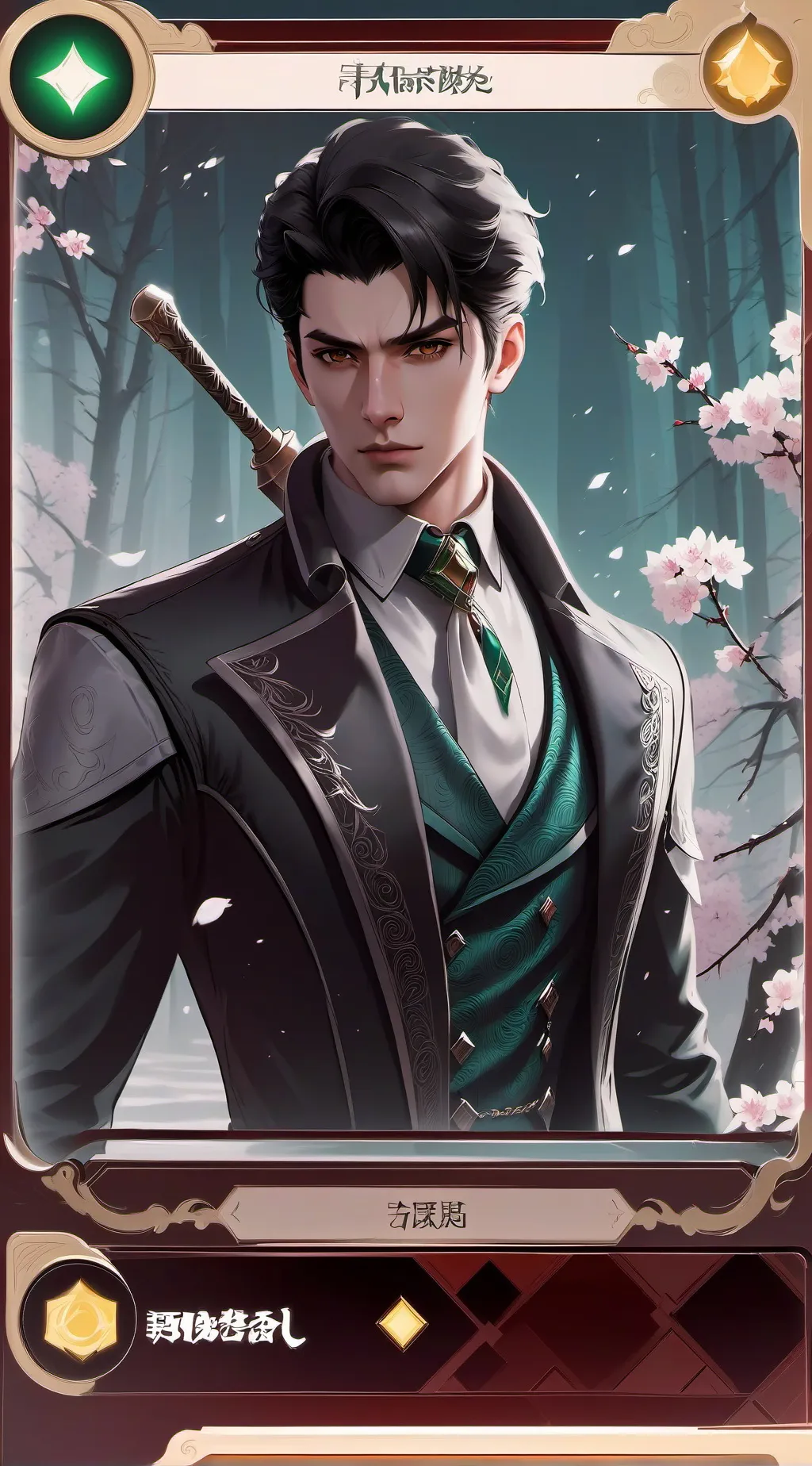 ai character: Drew background