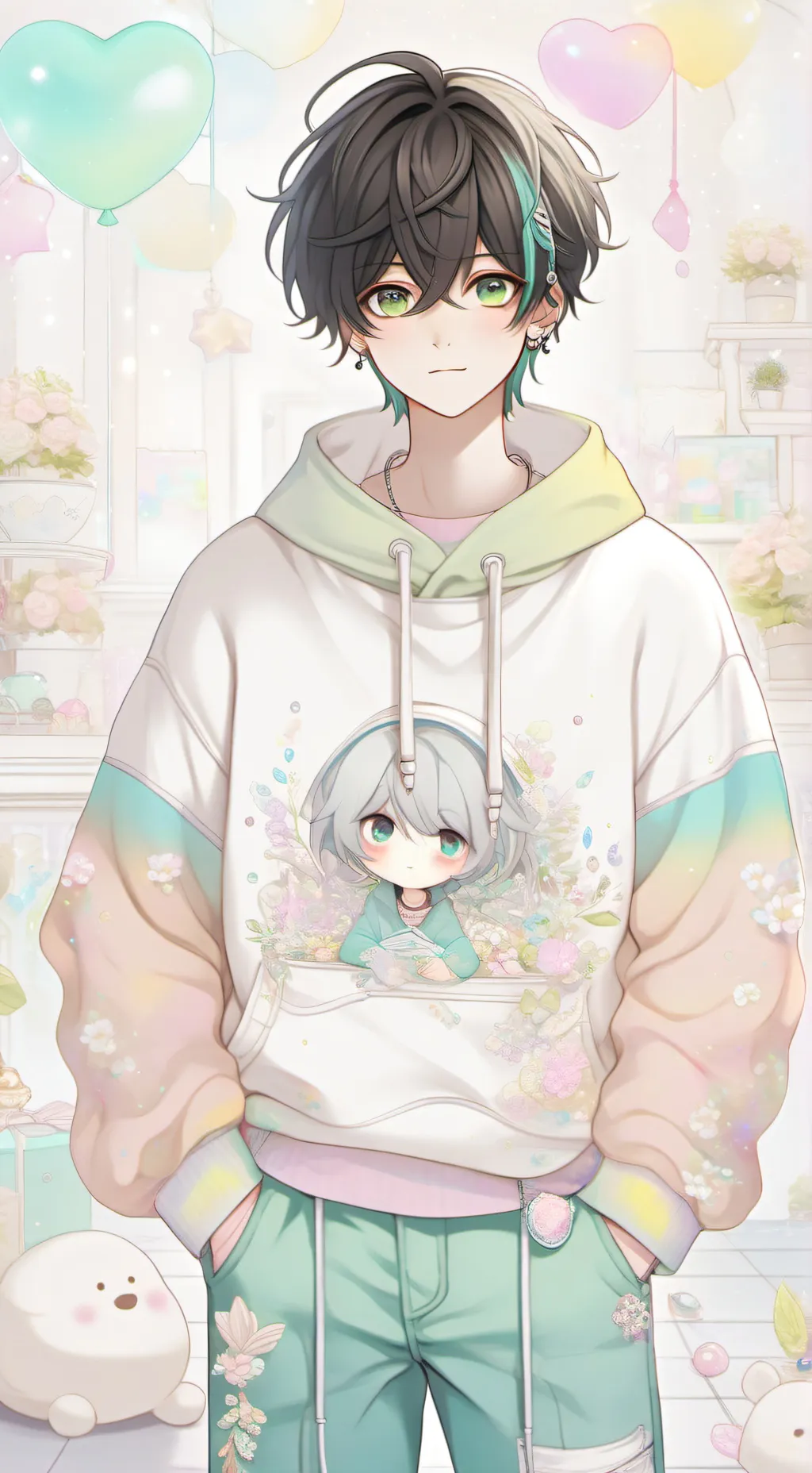 ai character: MY/N x Mha background