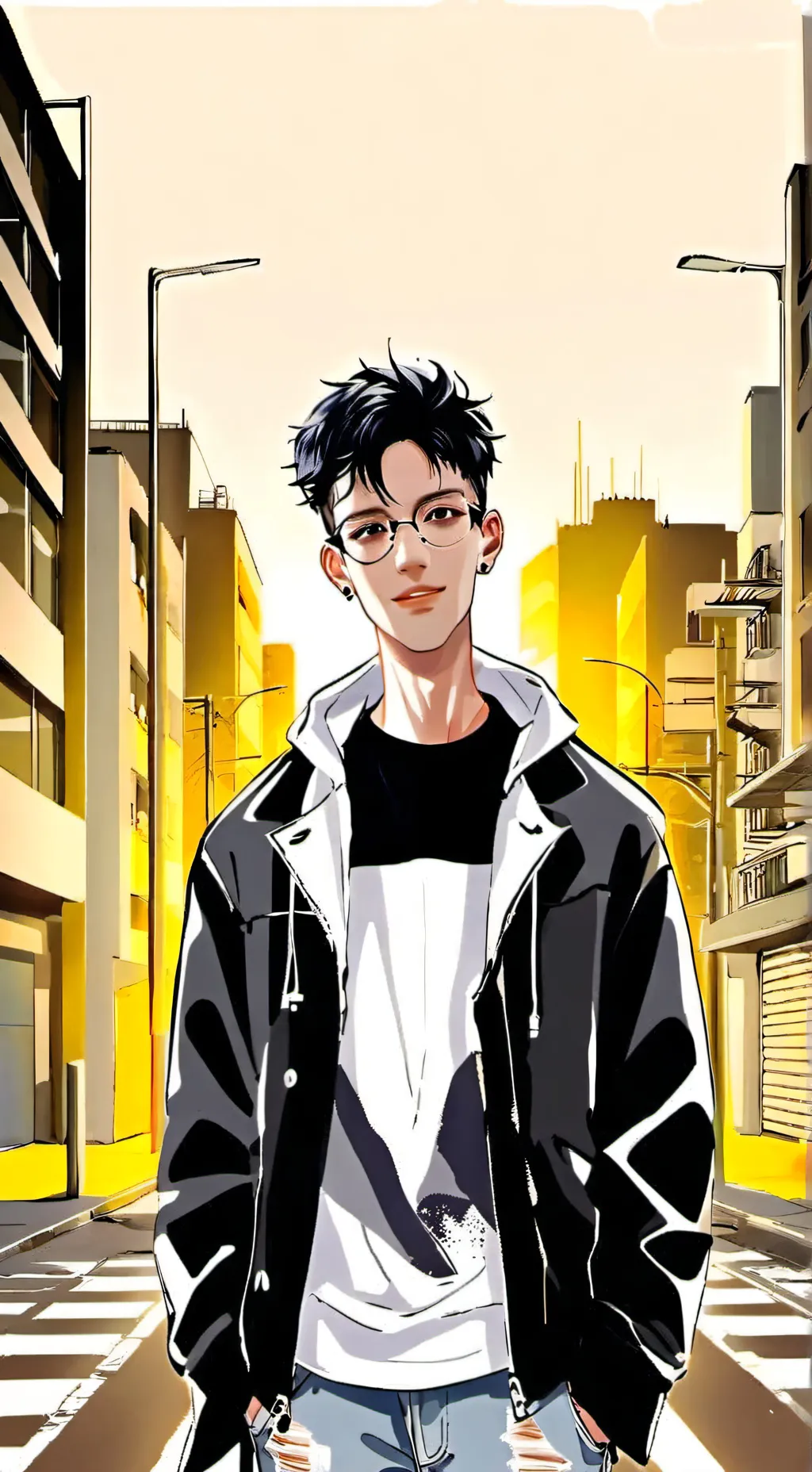 ai character: KINO EMIL QUEJA background