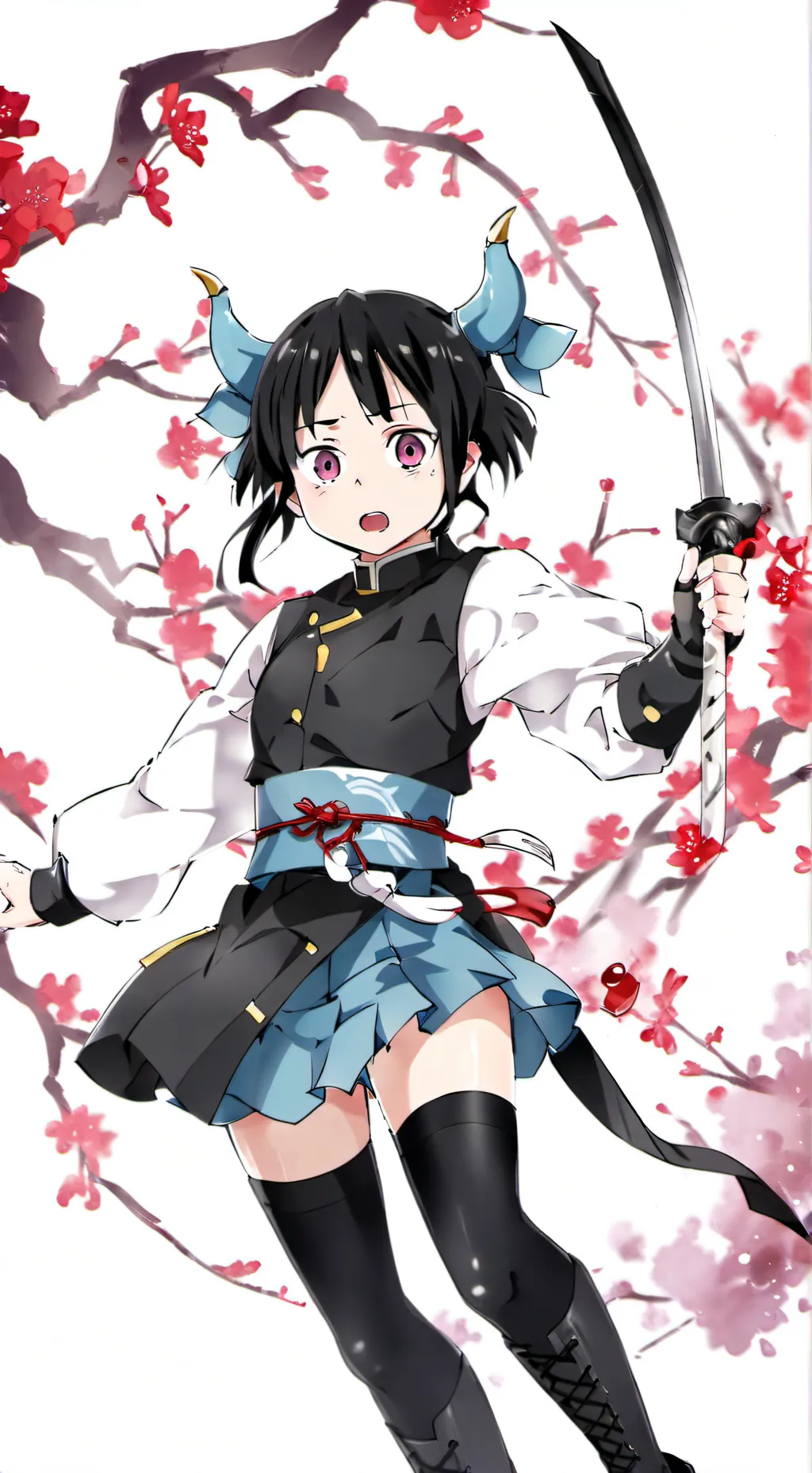 ai character: Female giyu background