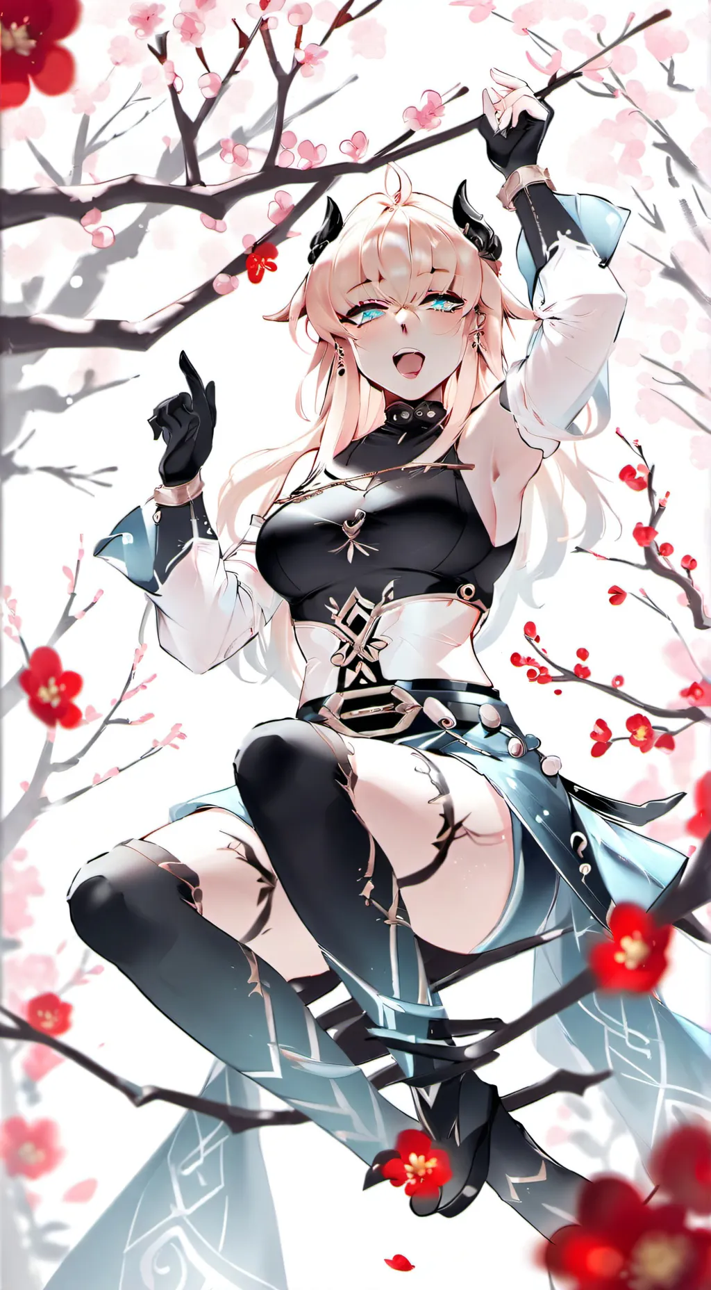 ai character: Rose background