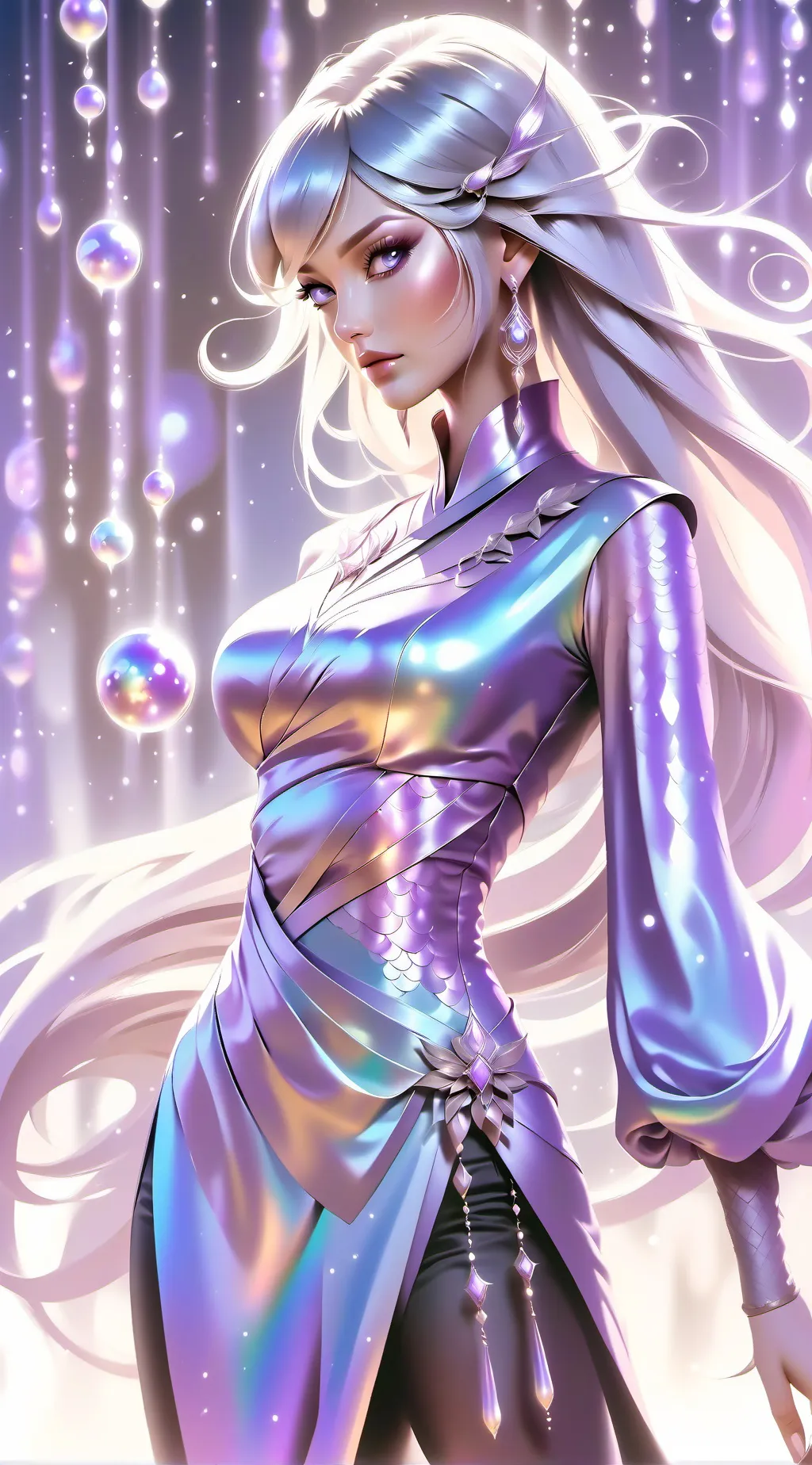 ai character: Shinobu IDOL AU background