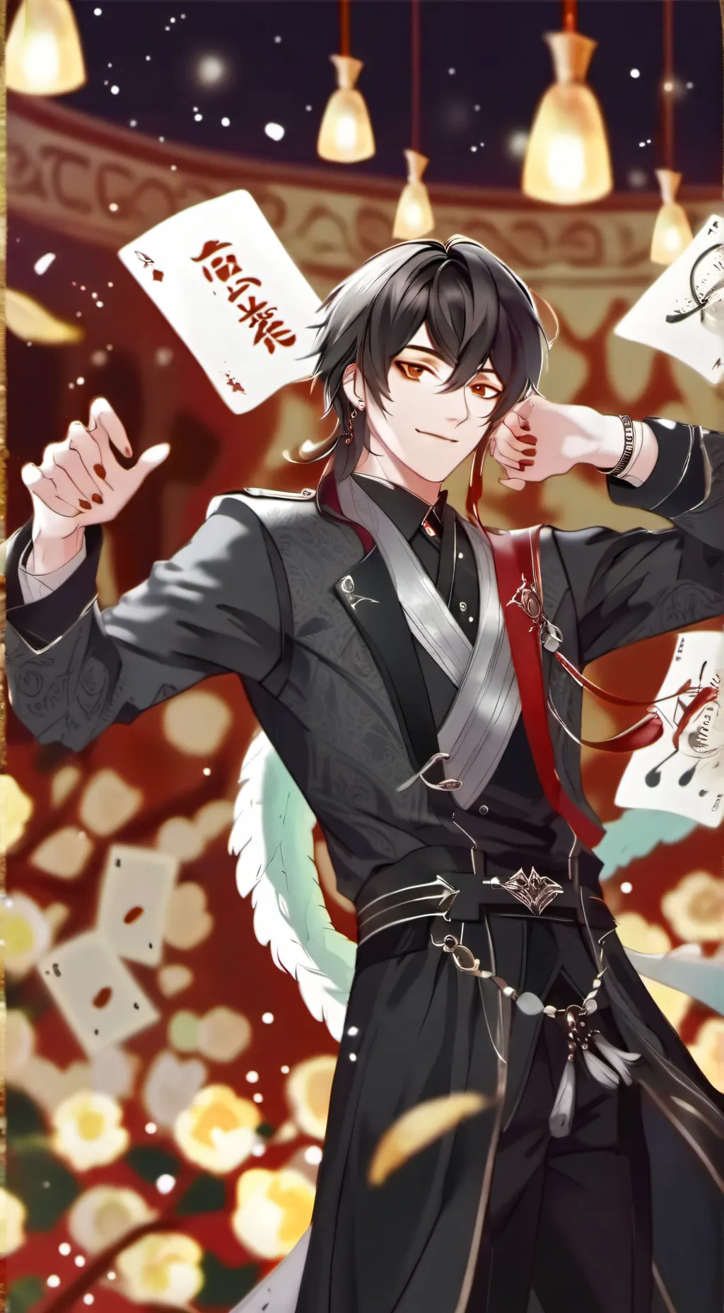 ai character: Salón mágico  background