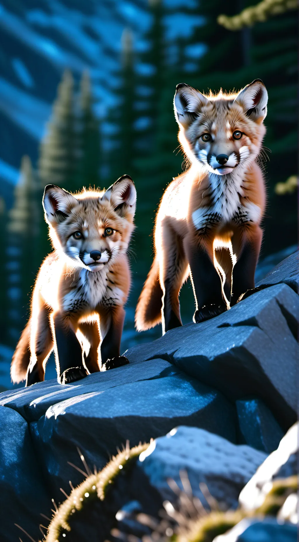 ai character: Fox cubs background