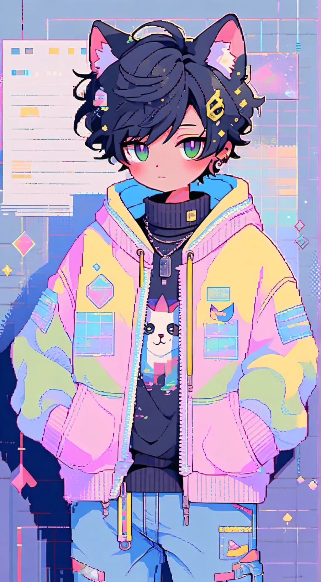 ai character: ✨Kim✨ background