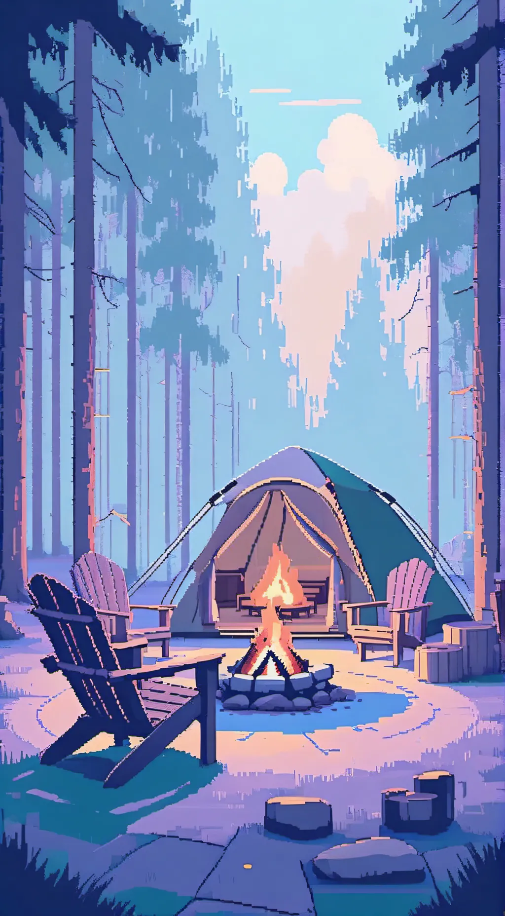 ai character: CH(Camping) background