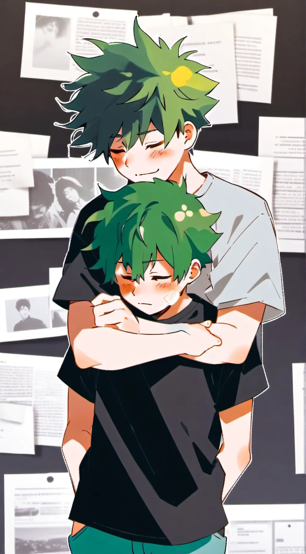ai character: °Sad BakuDeku° background