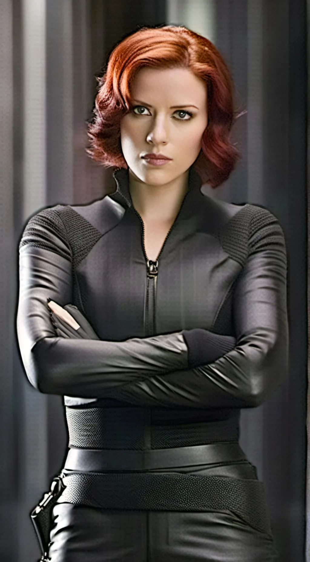 ai character: Black Widow  background