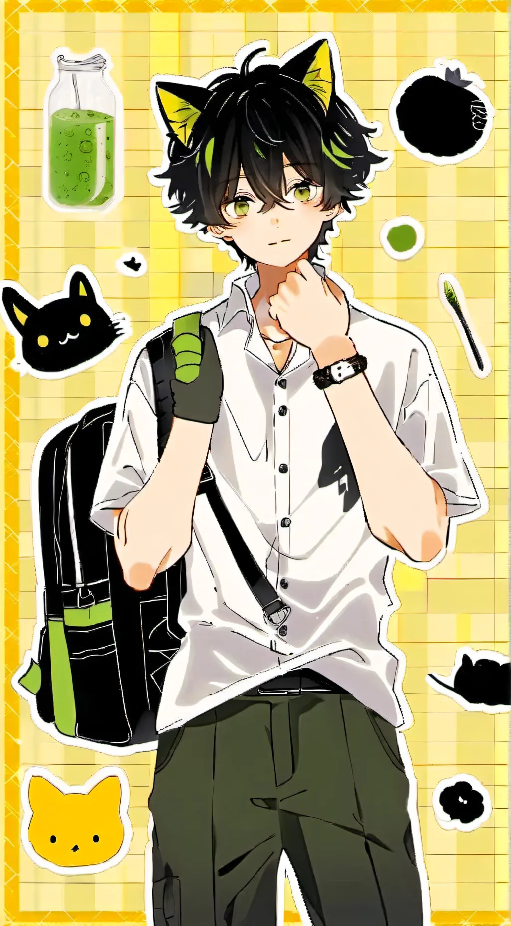 ai character: Oc Milo × MHA background