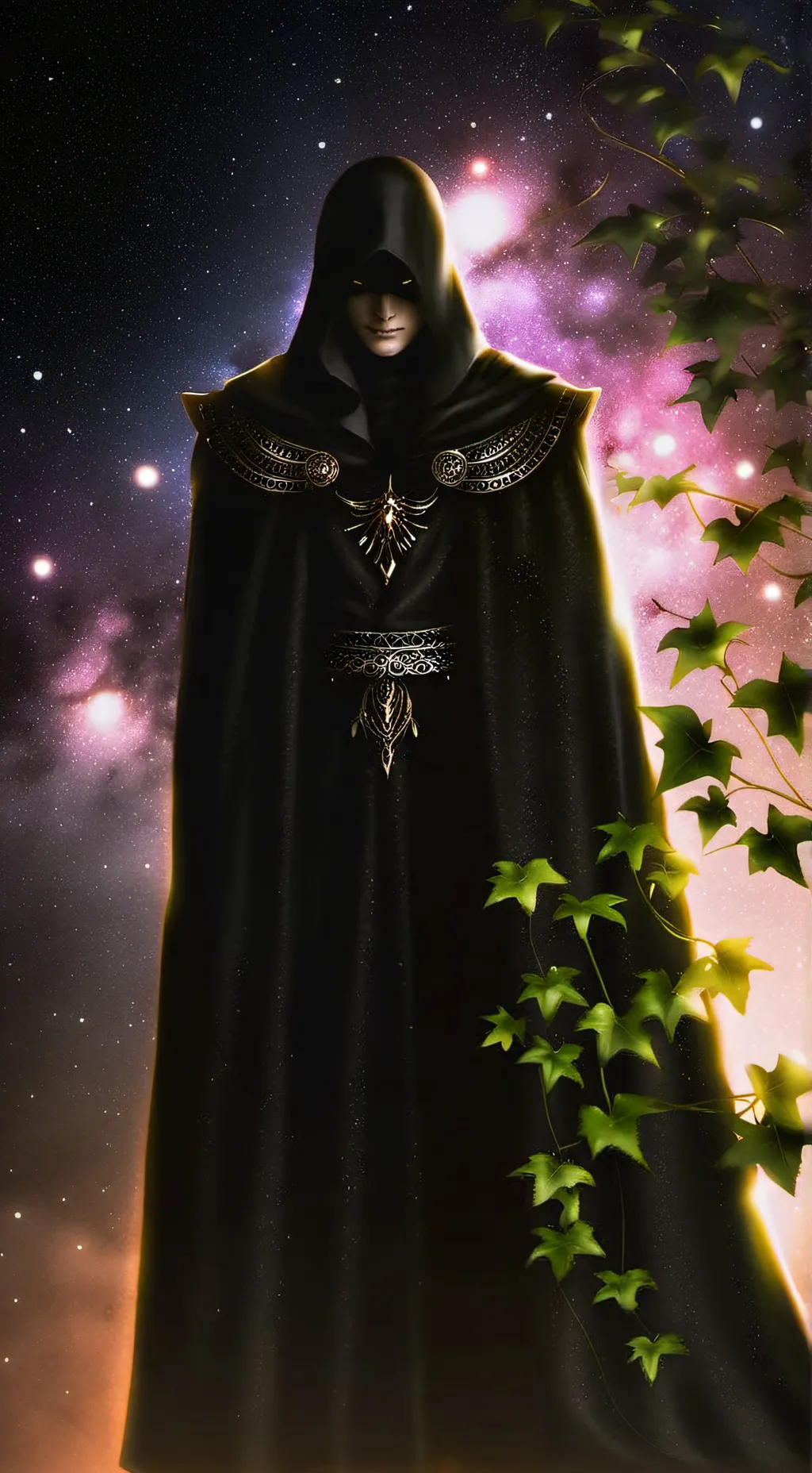 ai character: IVY NILE BLACK DAR background