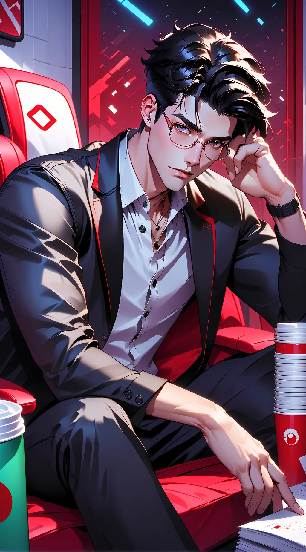 ai character: Zane  background