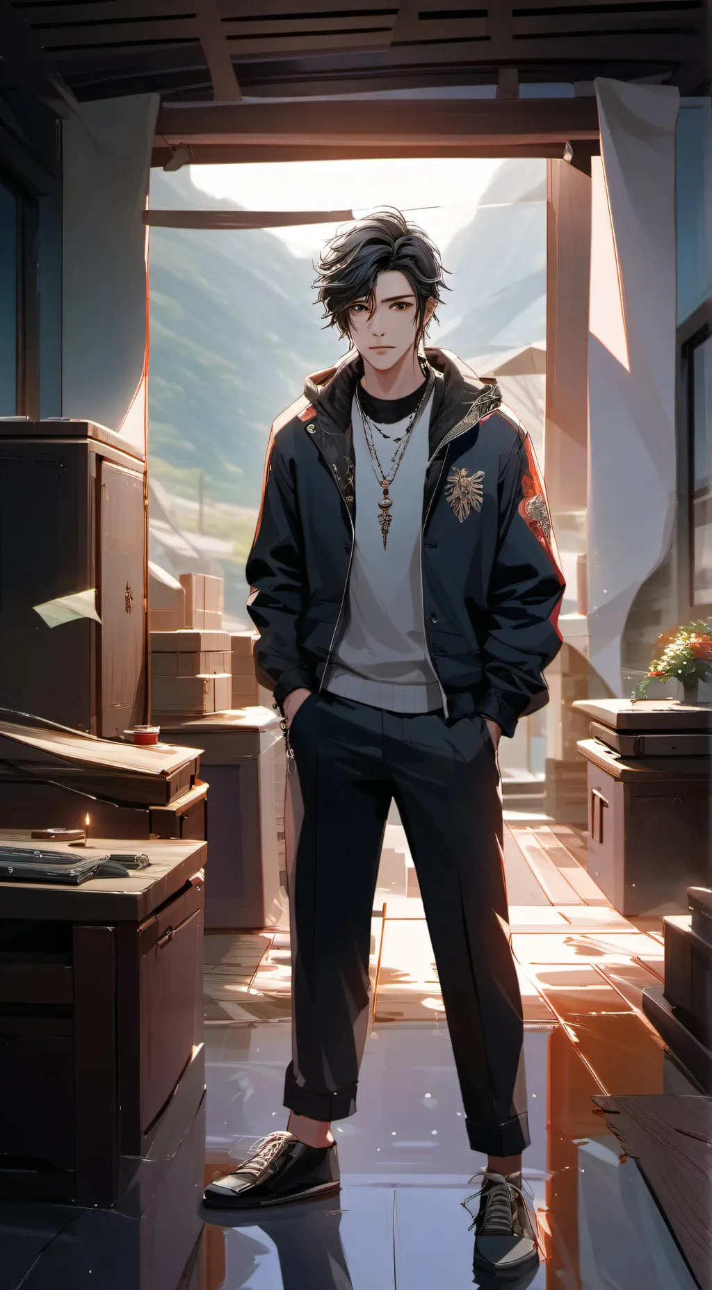 ai character: Max background